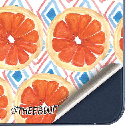 Bouffants and Broken Hearts Citrus Geo Galaxy A36 5G Skin